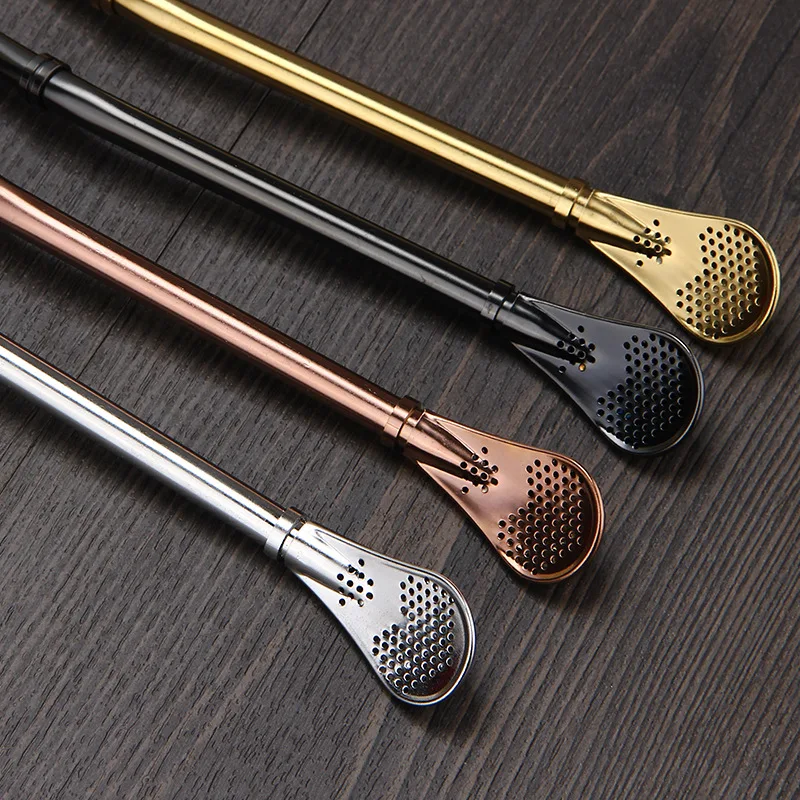 4 шт. многоразовые фильтры Yerba Mate + 1 щетка из нержавеющей стали 304|bar accessories|straw metalmate