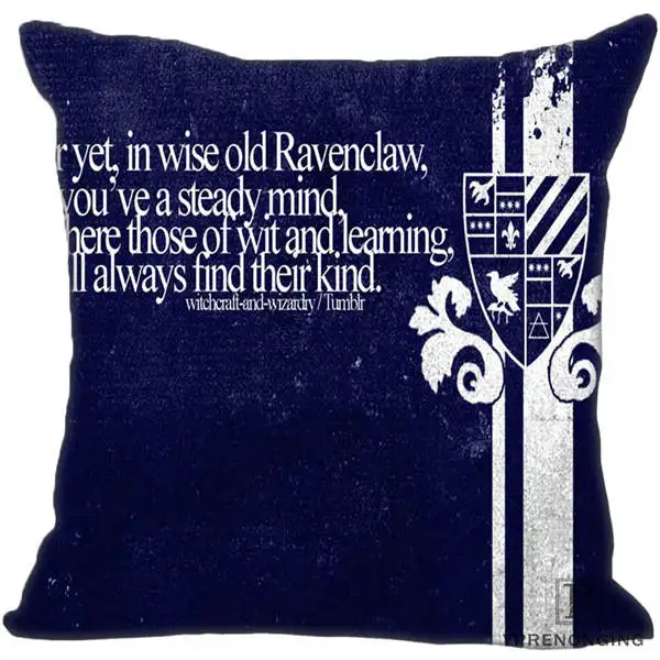 Square Pillowcases Декоративная Наволочка на заказ с флагом Ravenclaw, квадратная Наволочка на молнии, лучший подарок(с одной стороны) 180516-24 - Цвет: Square Pillowcases