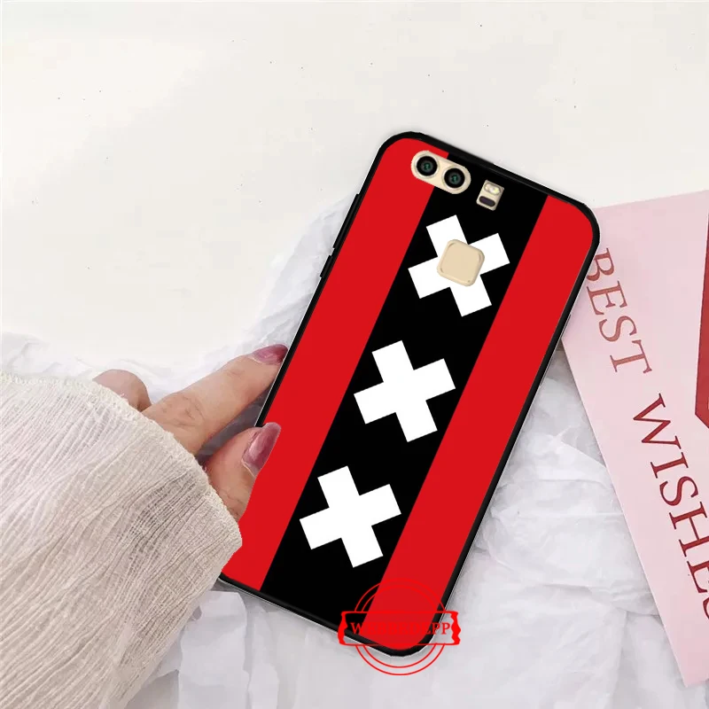 

Ajax Team Silicone Case for Huawei P8 Lite 2015 2017 P9 2016 Mimi P10 P20 Pro P Smart 2019 P30