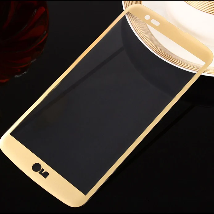 JGKK для LG K10 K7 3D полное покрытие закаленное стекло 3D HD Защита экрана для LG K7 K10 Защита от царапин защитная пленка - Цвет: Золотой