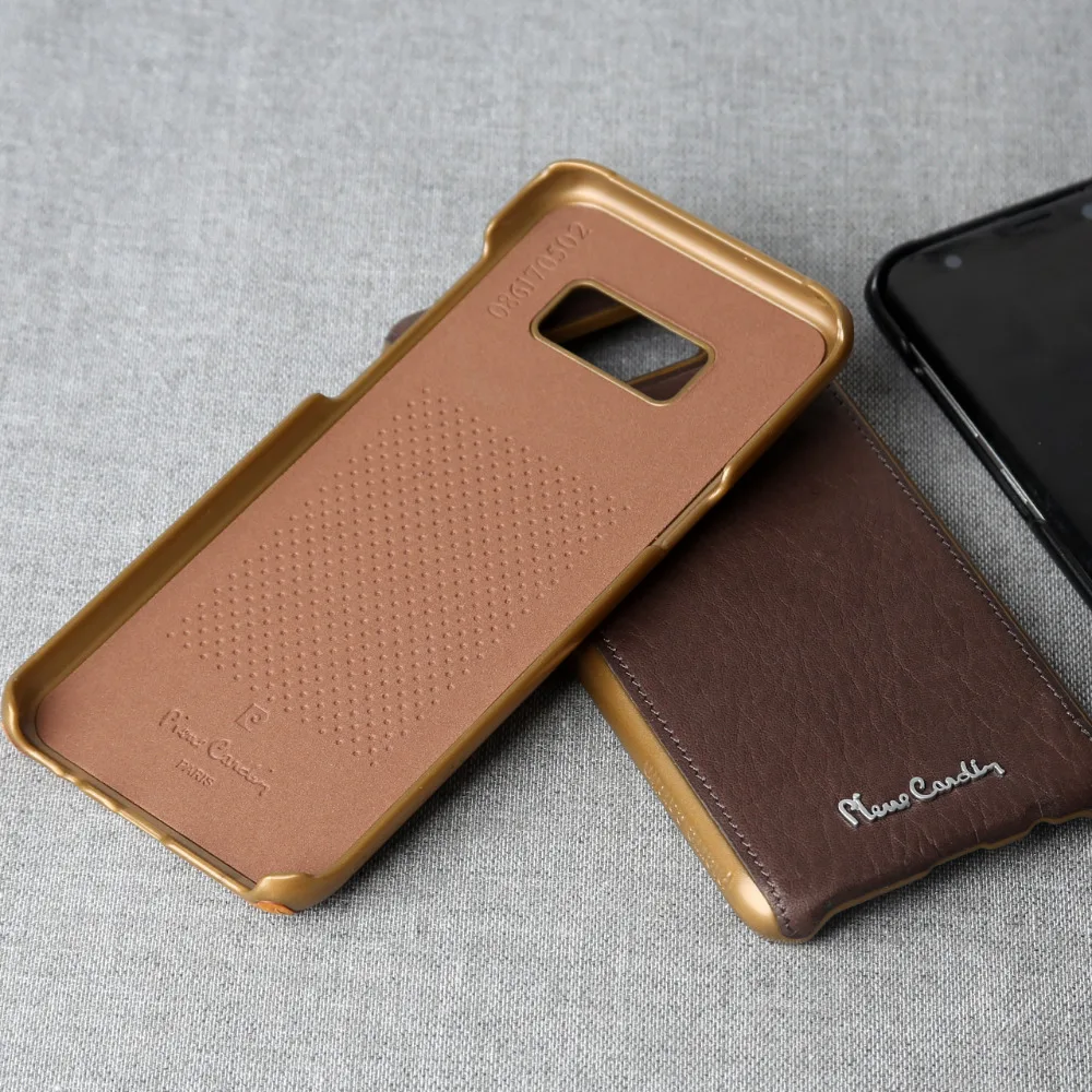Pierre Cardin роскошный высококачественный чехол из натуральной кожи для Samsung Galaxy S8/S8