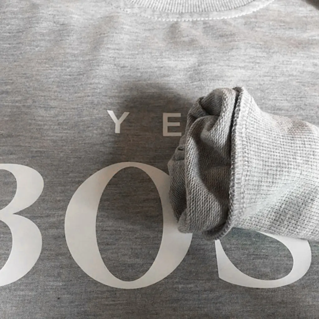 Women Sweatshirt Women Fall Yes Boss Letter Printed Hoodie Sweatshirt Ladies Long Sleeve Pullover Jumper Sudadera Mujer