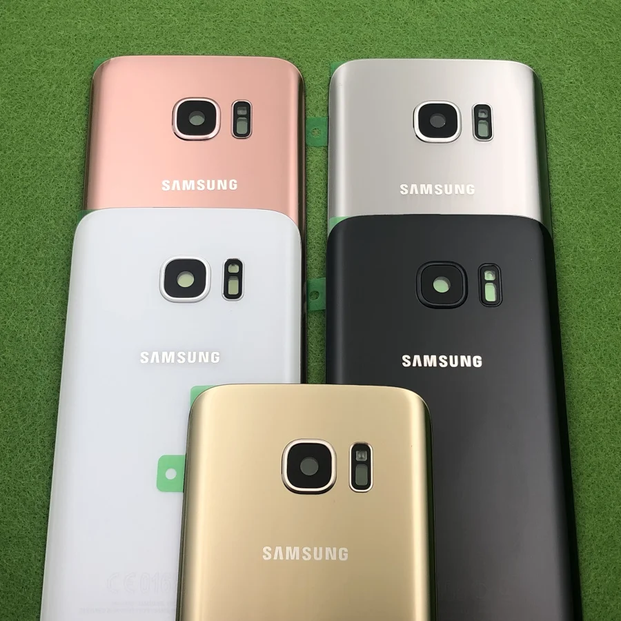 Задняя крышка для батареи стеклянный корпус Samsung GALAXY S7 G930 SM G930F Edge G935F задняя
