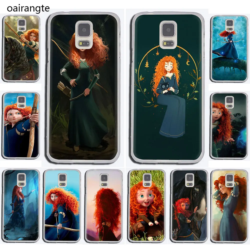 Мультяшный жесткий чехол для телефона Brave Merida Samsung Galaxy S6 7 Edge S8 9 10 Plus Note 8 M10 20