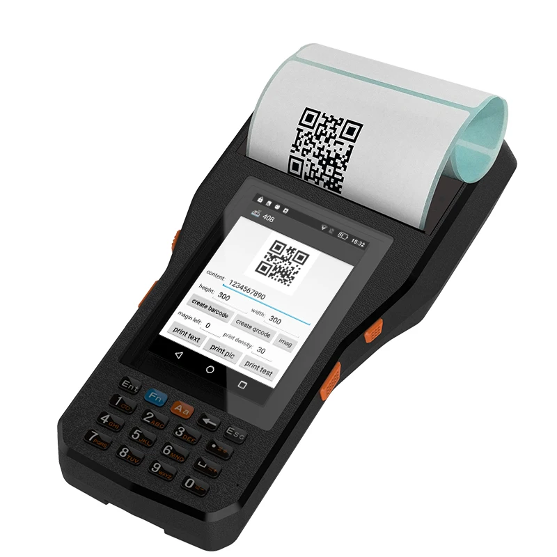 RUGLINE ОС Android 6 0 POS отпечатков пальцев PDA сканер баркода на андроиде с 4G WiFi NFC