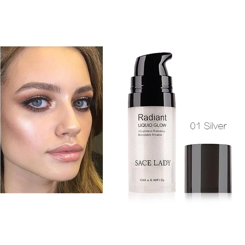 Макияж для лица, хайлайтер осветитель светящийся Набор Make Up Осветляющий крем с мерцающим эффектом для лица бронзант, контур косметический