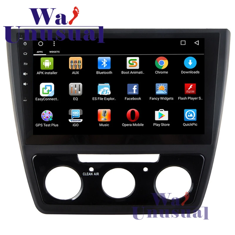 Wanобычно 10 1 дюймов Android 6 0 GPS навигация для Skoda Yeti 2016 радио плеер с BT WIFI 3G 1024*600 карта