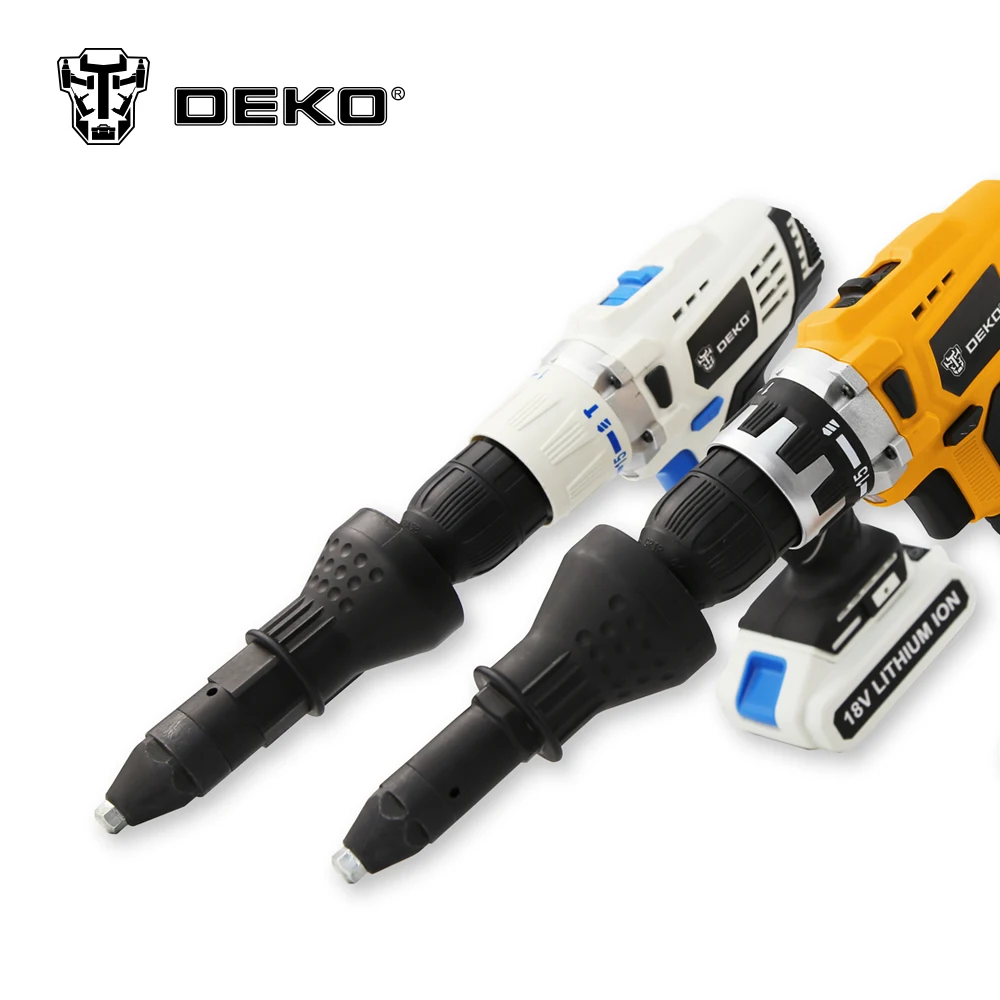 Электрический заклепочный гайковерт DEKO DQ450 инструмент беспроводной сверлильный