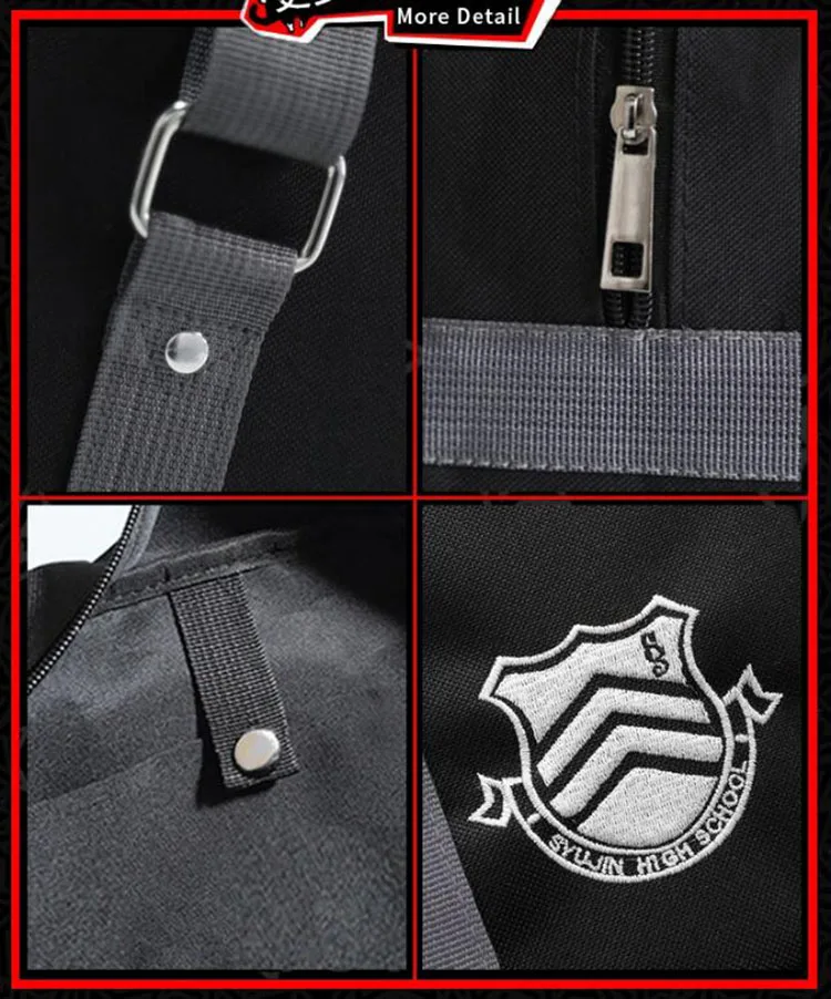 

Anime Persona 5 Akira Kurusu / Ren Amamiya Cosplay Bag Japanese High School Canvas Handbag Casual Shoulder Bag
