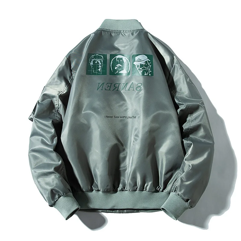 Осенняя тонкая Подростковая куртка twindbreaker бомбер фиолетового цвета армейский