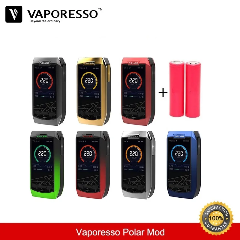 Vaporesso Polar 220 Вт TC коробка мод Vape подходит для каскадных детских SE Танк Vaper 18650 Eletronic