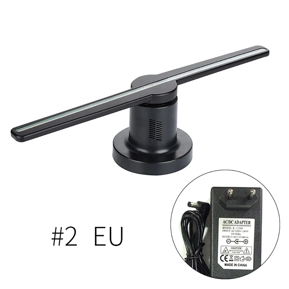 3D голографический проектор дисплей с 16G TF 224 светодиодами прикольная 42 см лампа