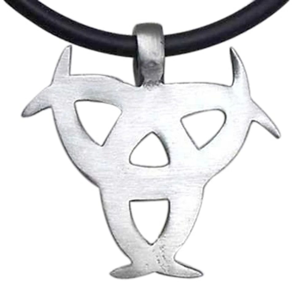 Viking TRIPLE HORN OF ODIN KING ASGARD Norse Thor Silver God Pewter Pendant Necklace |
