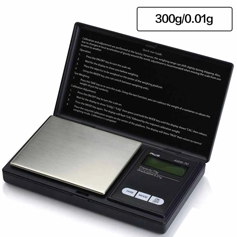 300g0.01g 100/200/300/500/1000g 0,01/0,1g точные цифровые ювелирные весы с ЖК-дисплеем карманные весы грамм Вес для Кухня ювелирные изделия наркотиков - Цвет: 300g0.01g