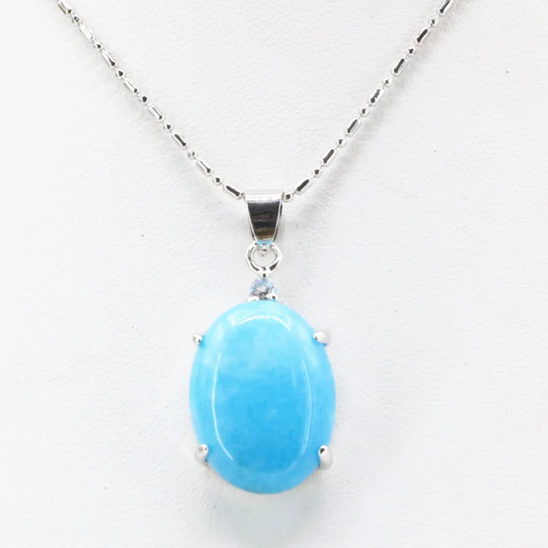 Цепочка с подвеской женская из натурального камня 15 х28 мм|jade pendant|oval pendantpendants for women