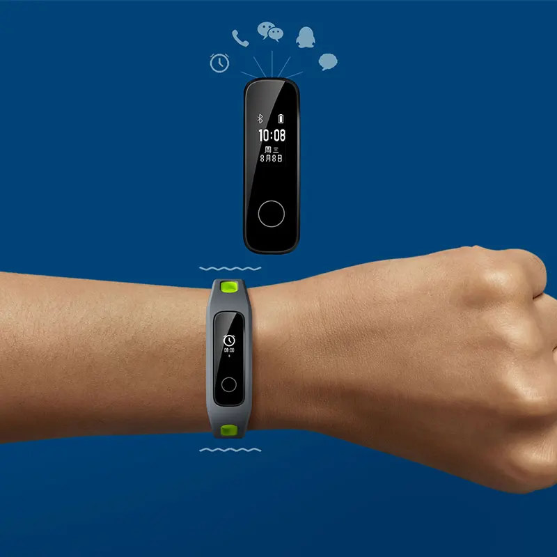 Honor Band 4 версия для бега умный браслет с пряжкой для обуви Land Impact Sleep Snap монитор сердечного ритма в реальном времени