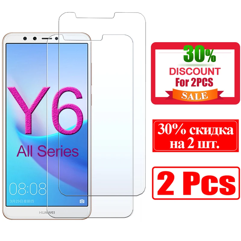 Закаленное стекло для huawei y6 prime 2018 защитная пленка экрана y 6 ii pro 2017 6y y6prime y6pro y62017