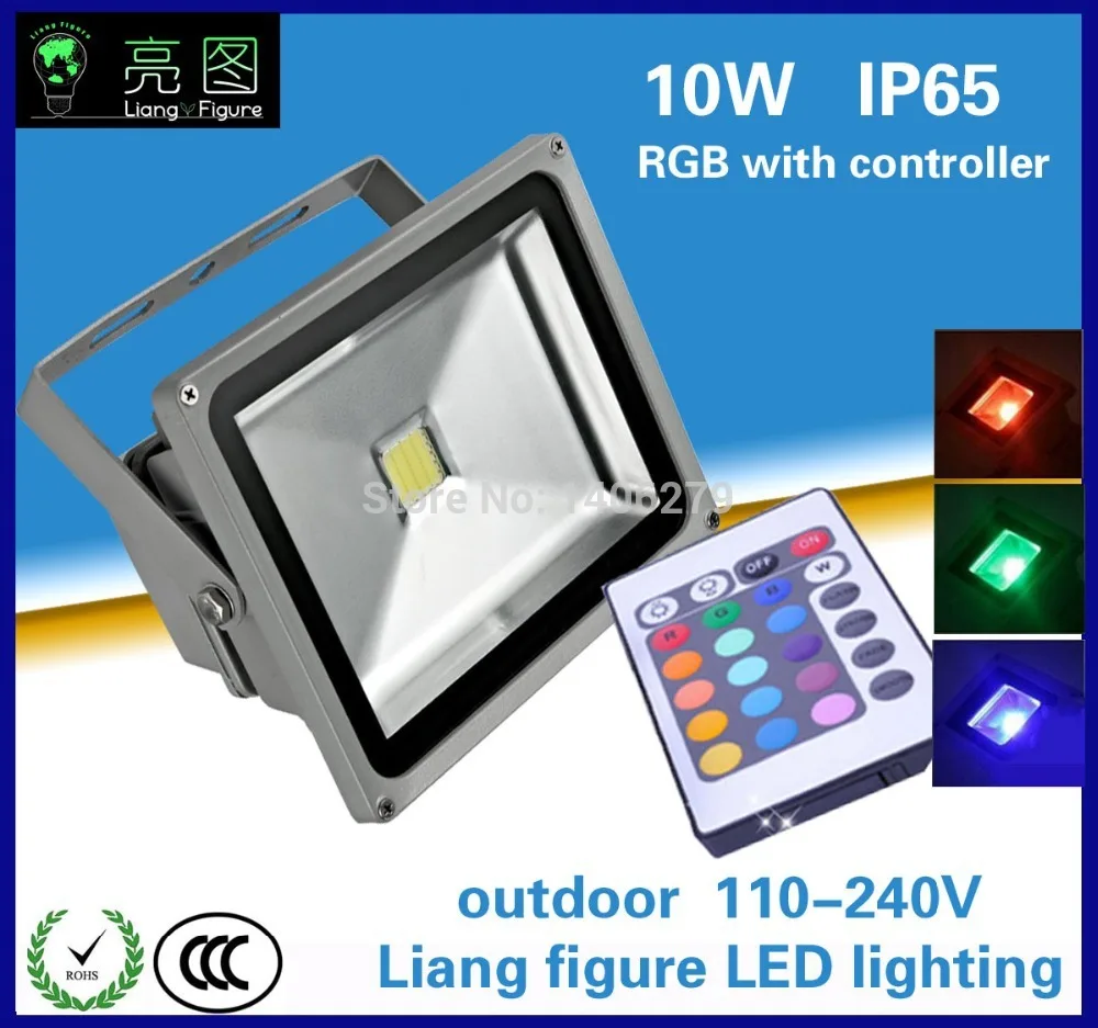 Wholesale10w RGB DC90 260V IP65 светодиодные наружные прожекторы для квадратных отелей|led