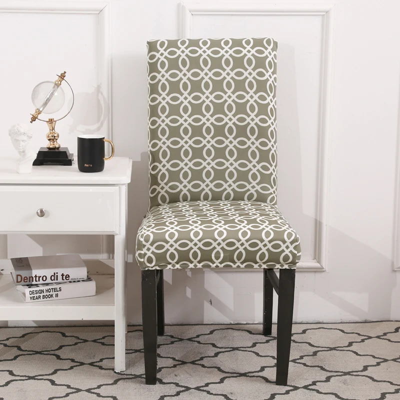 DecorUhome 1 шт. универсальные чехлы на кресло стрейч геометрические эластичные