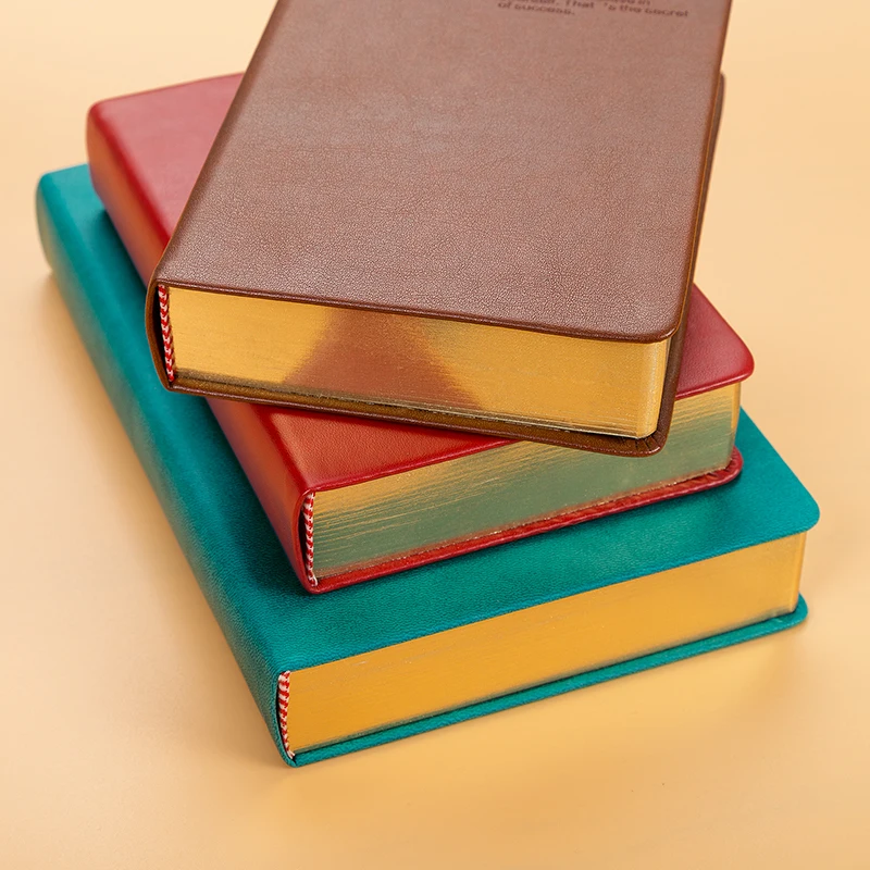 A5A6 записная книжка-планировщик, библейская книга, ПУ покрытие, религия, ортодоксальная церковь, Ретро стиль, печать краев, бежевое золото, упаковка, бизнес, офис