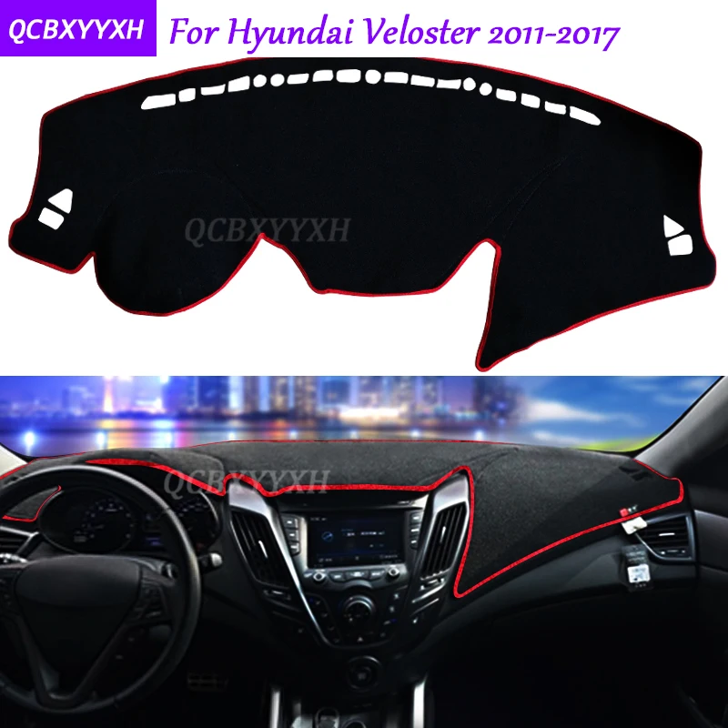Коврик для приборной панели Hyundai Veloster 2011 2017 защитный коврик интерьера Photophobism