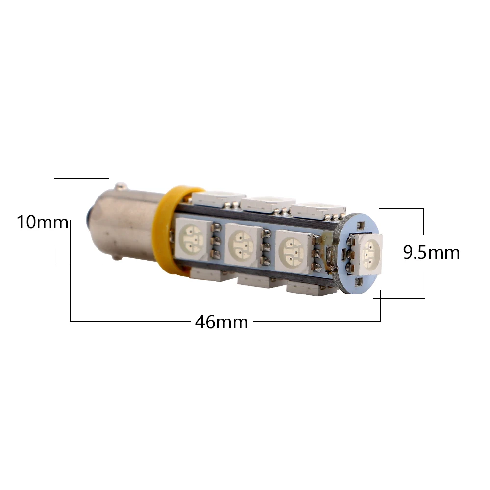 2 шт./лот BA9S 5050 13 SMD 12V 24V DC подсветка карты T4W T11 16111 16113 1895 автомобиля 13led интерьерные