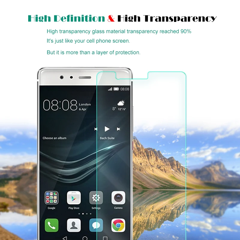 Закаленное стекло премиум класса 9H для Huawei P9 Plus Защитная пленка экрана