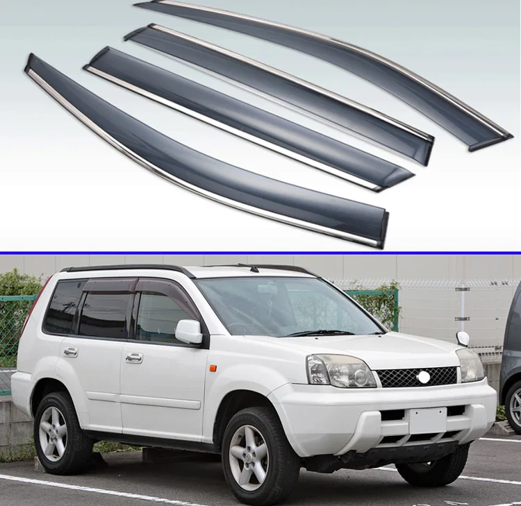 Для Nissan X Trail First generation (T30) 2000 2007 пластиковый внешний козырек Vent Shades Window Sun Rain Guard