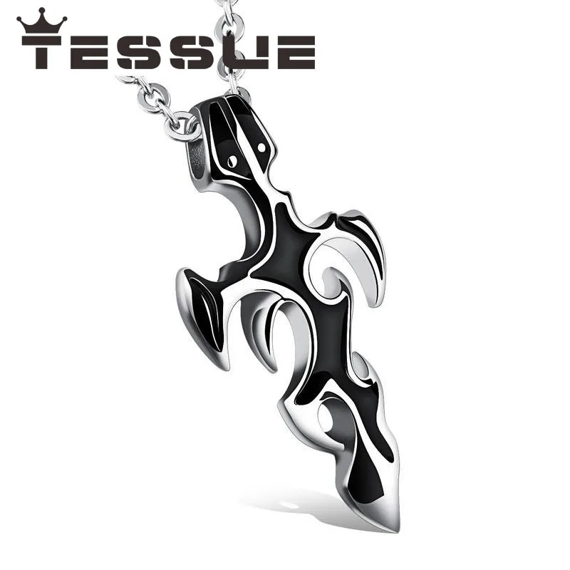 Творческий крест из нержавеющей стали Titanium кулон личность Цепочки и ожерелья для