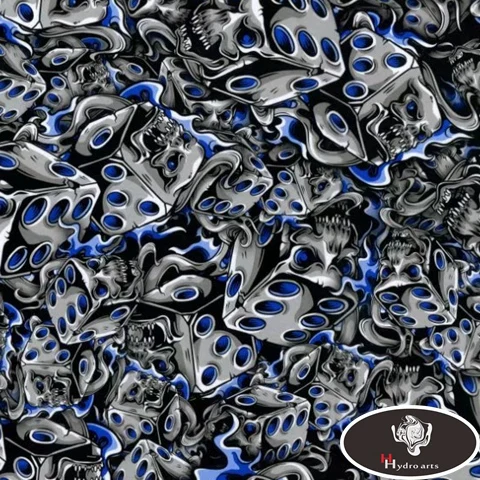 Новое поступление водная пленка с принтом черепа гидрографическая для печати