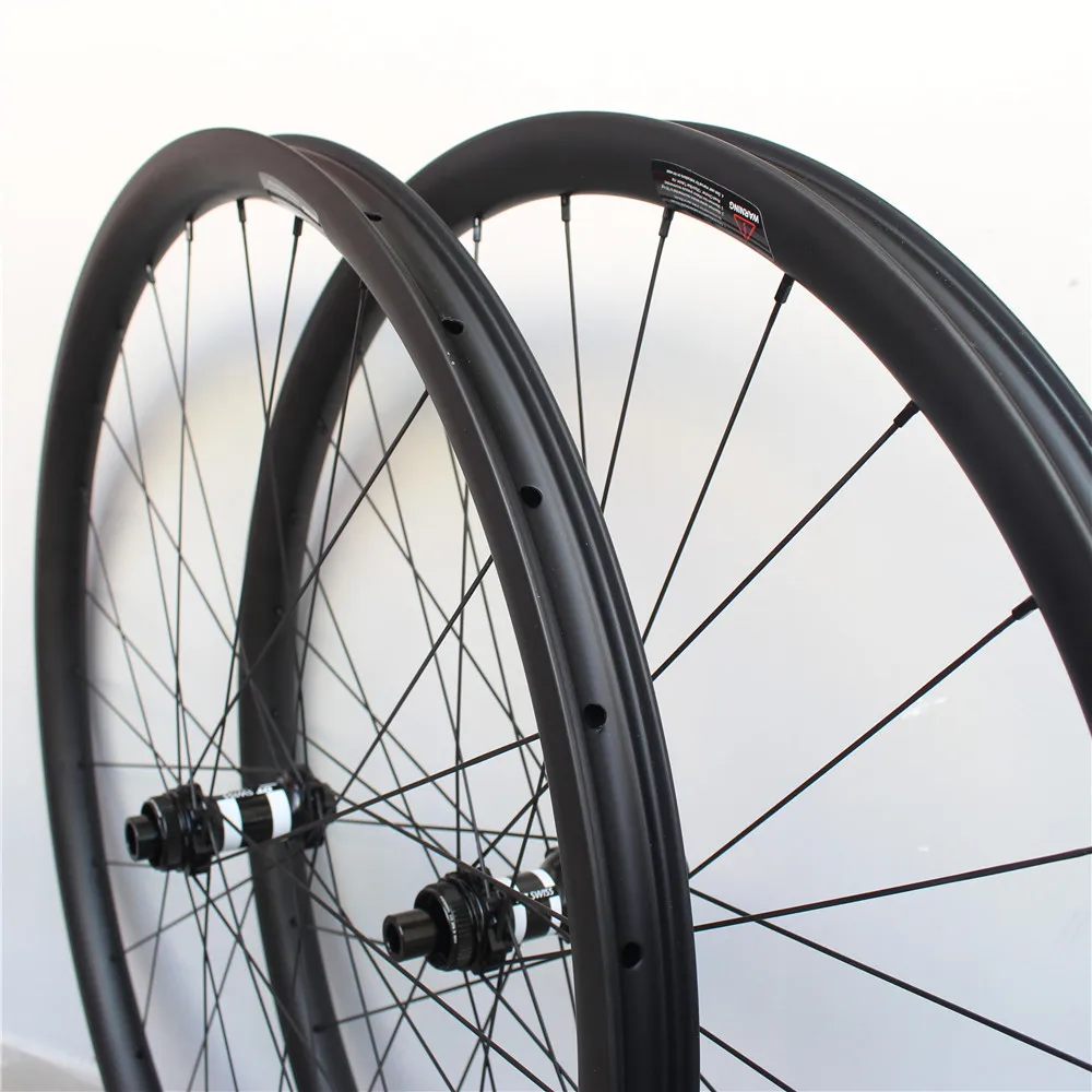 29er карбоновые колеса для горного велосипеда XC 33 мм бескамерная автомобильная шина колесо горного велосипеда 28 H 32 H через ось 15*100 12*142 Углеродные колеса для горных велосипедов