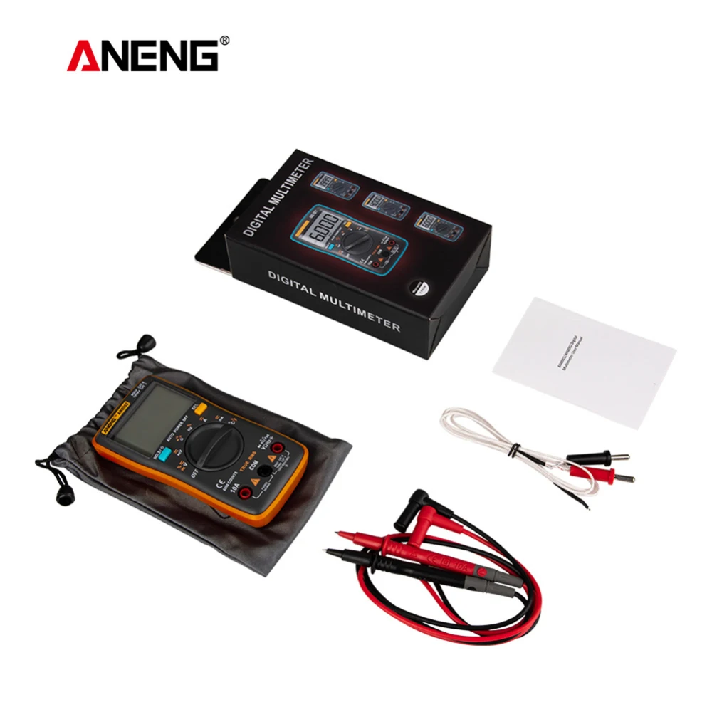 ANENG AN8002 6000 Counts Digital Multimeter Multimetro Multitester Profesional Transistor Capacitor Tester lcr esr meter | Инструменты