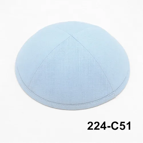 224c51 Kippot Kippa Kippah Linen-3 Kipa 19 см Skullies Yarmulke Beanies еврейская шляпа-Кепка с черепом покупка более 5 лотов будет скидка be10 - Цвет: 224c51