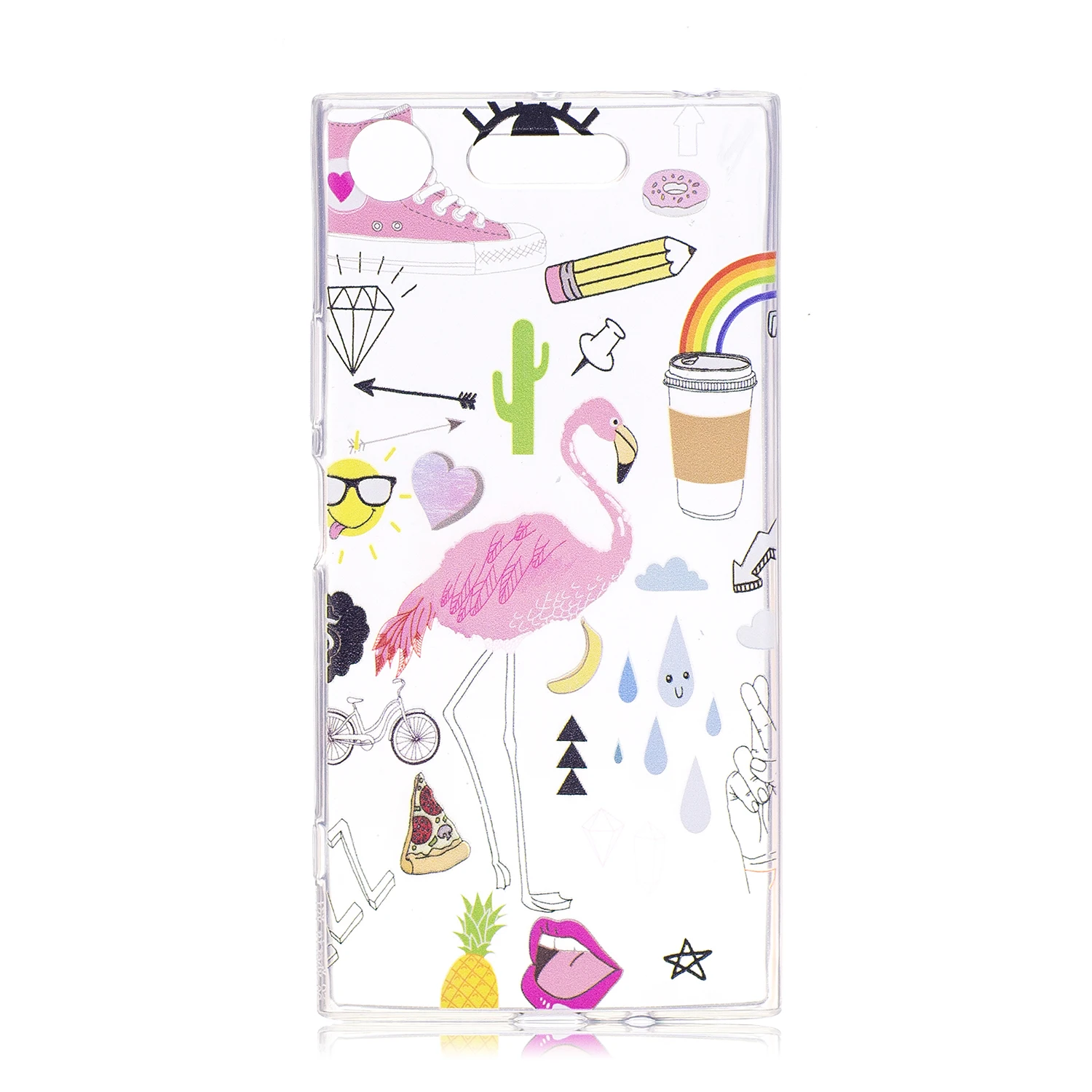 TPU Case For Sony Xperia XZ1 G8341 Cartoon Back Cover XZ 1/XZ 1/G8341 Soft Silicone Mobile Phone Shells paint cases |