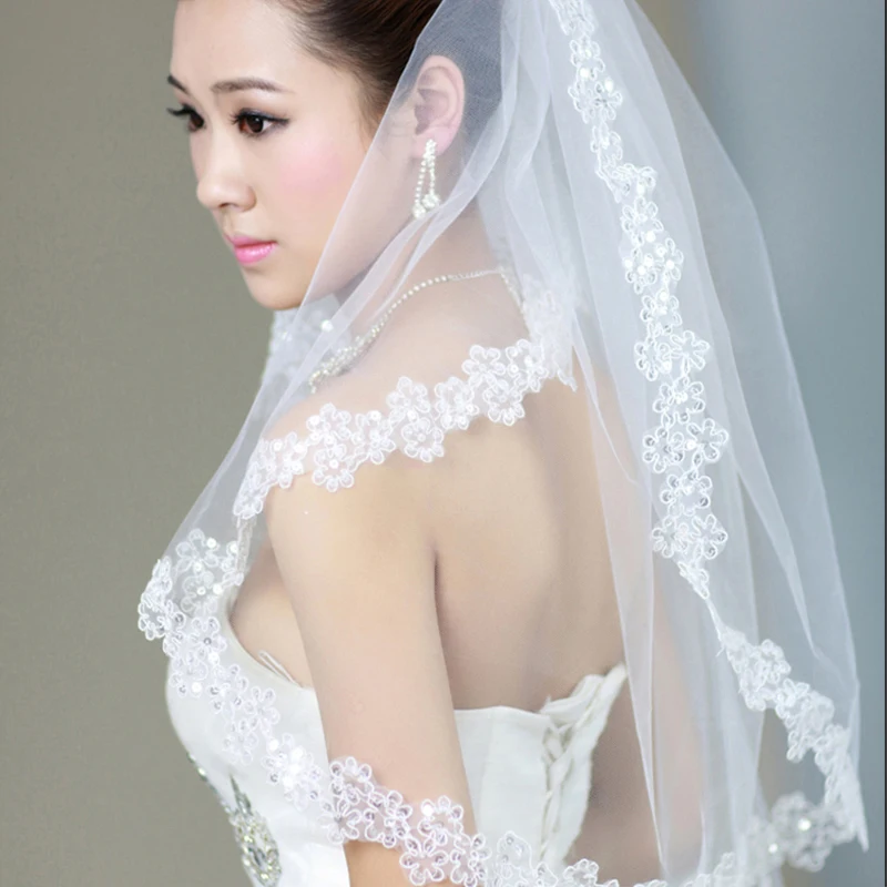 Короткие Свадебные вуали свадебные аксессуары вуаль для невесты|wedding veil|bridal veilbride