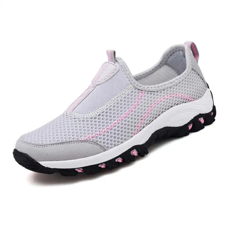 Серый WWKK Sneakers Women Shoes Autumn Breathable Flying Weaving Leisure Sport Shoes Woman Female Walking Ladies Shoes basket femme - Цвет: Серый