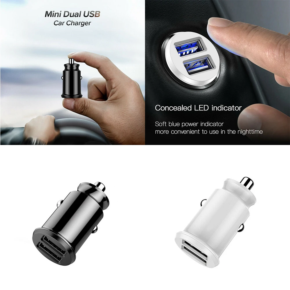 Для iPhone двойное автомобильное usb устройство для зарядки телефона Универсальный