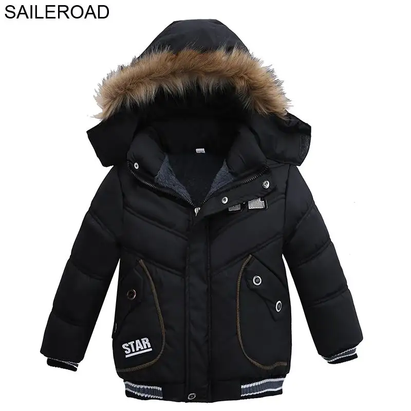 SAILEROAD/новые зимние пальто для мальчиков 2 4 лет теплая Повседневная модная детская