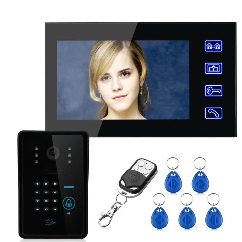 

7" TFT Wired Doorbell Video Intercom Door Phone System HD IR Camera