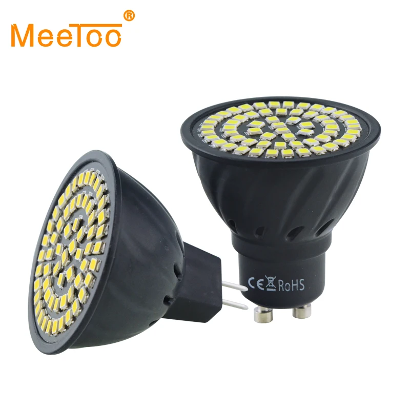 Светодиодный точечный светильник GU10 MR16 2835SMD светодиодный 220 В 110 светодиодная