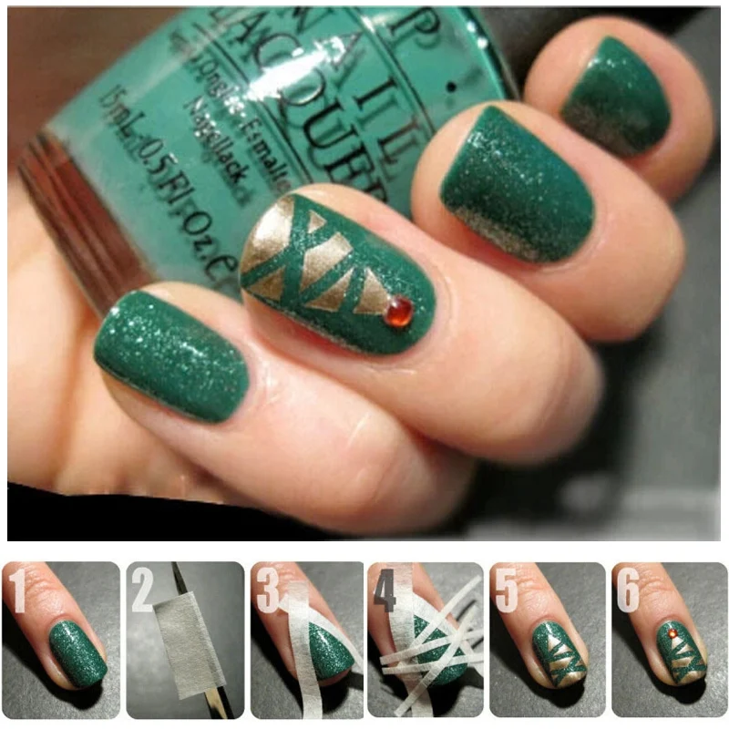 2pcs Nail Art Adhesive Tape 0.5cm&amp1.2cm 17m Creative Design Stickers Strong Sticky Glue DIY Gel Polish Manicure Accessories | Красота и