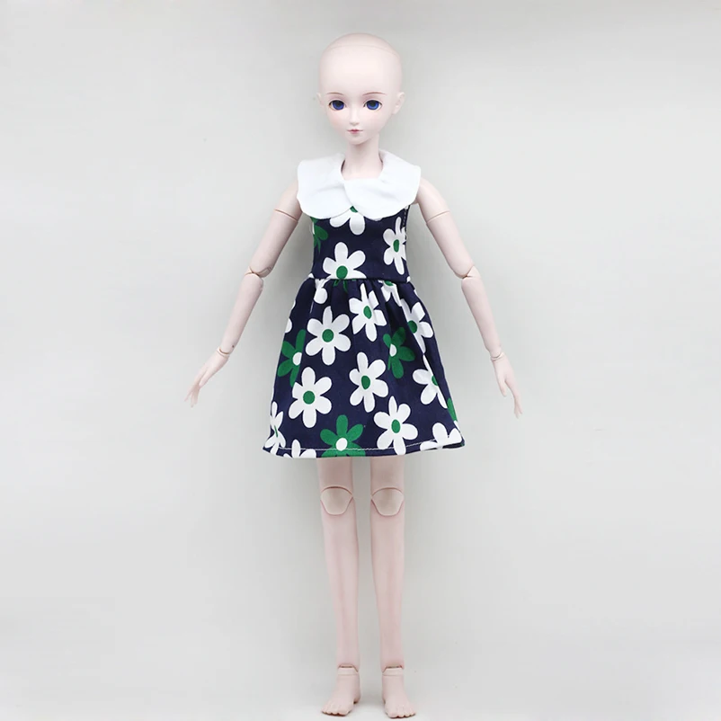 Модные игрушки для кукол 60 см 1/3 BJD милое Цветочное платье с длинным рукавом
