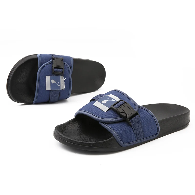 Мужские сандалии-шлепанцы KLYWOO черные повседневные пляжные шлепанцы лето 2019 |