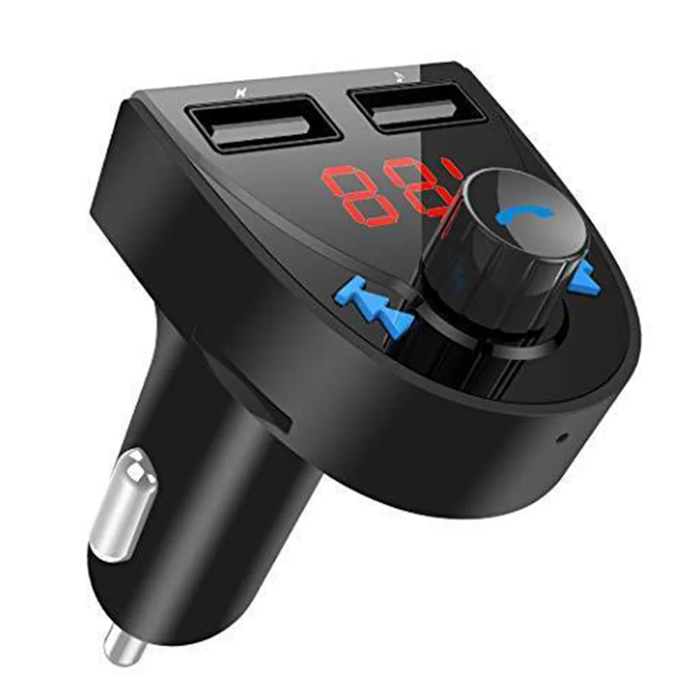 Dual USB Port FM Car Wireless Bluetooth Transmitter Receiver Music Adapter Radio Audio Calling Hands Free | Электроника