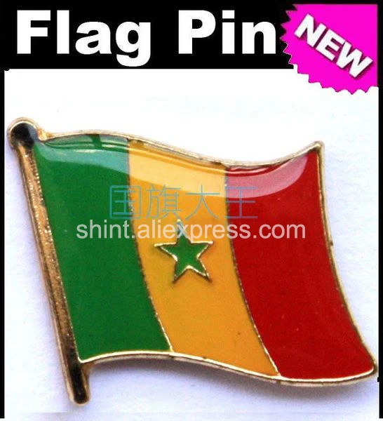 

Lapel Pins Senegal Flag Pins All Over The World Badge Emblem Country State Pins