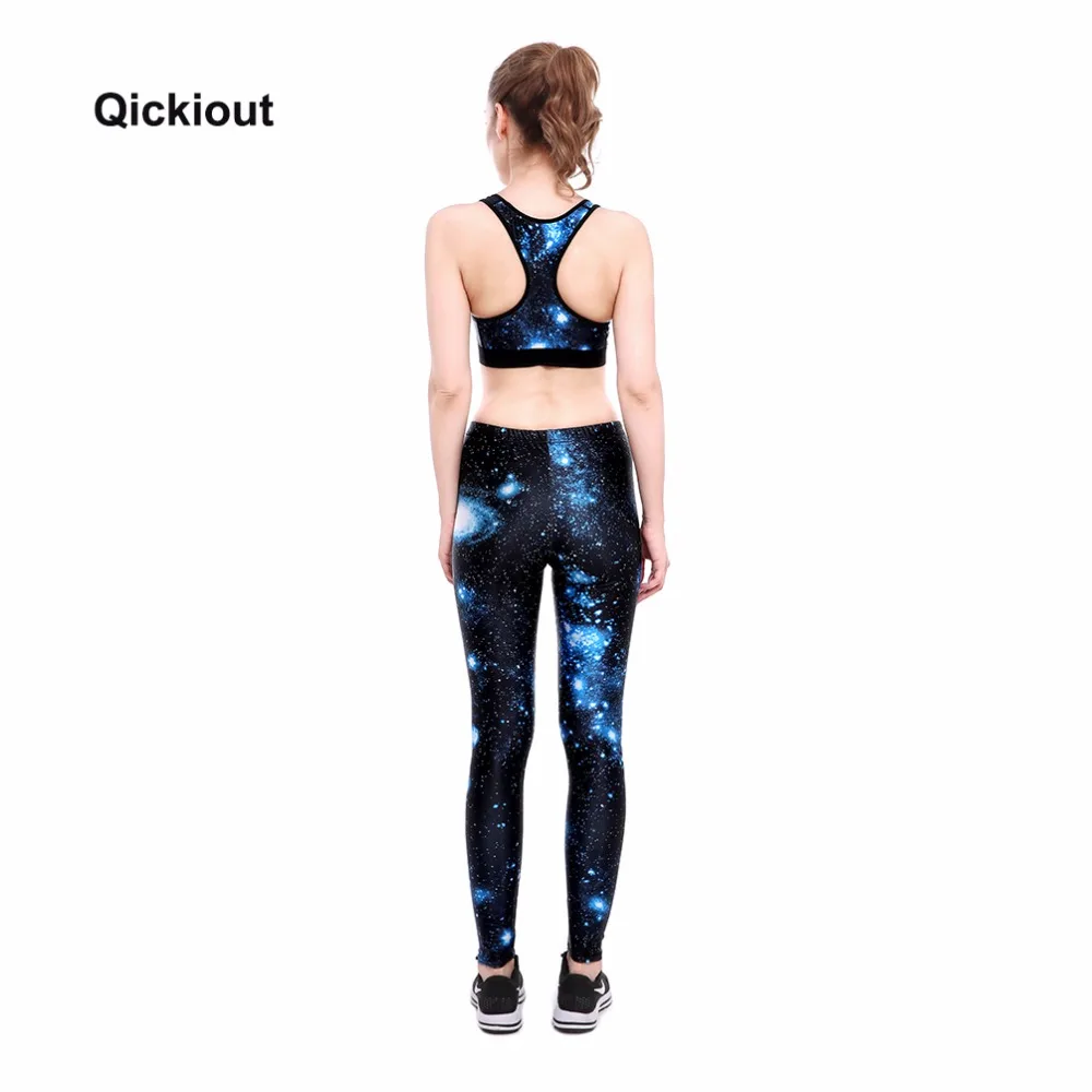 Комплект с бюстгальтером и леггинсами Qickitout быстросохнущие брюки для фитнеса