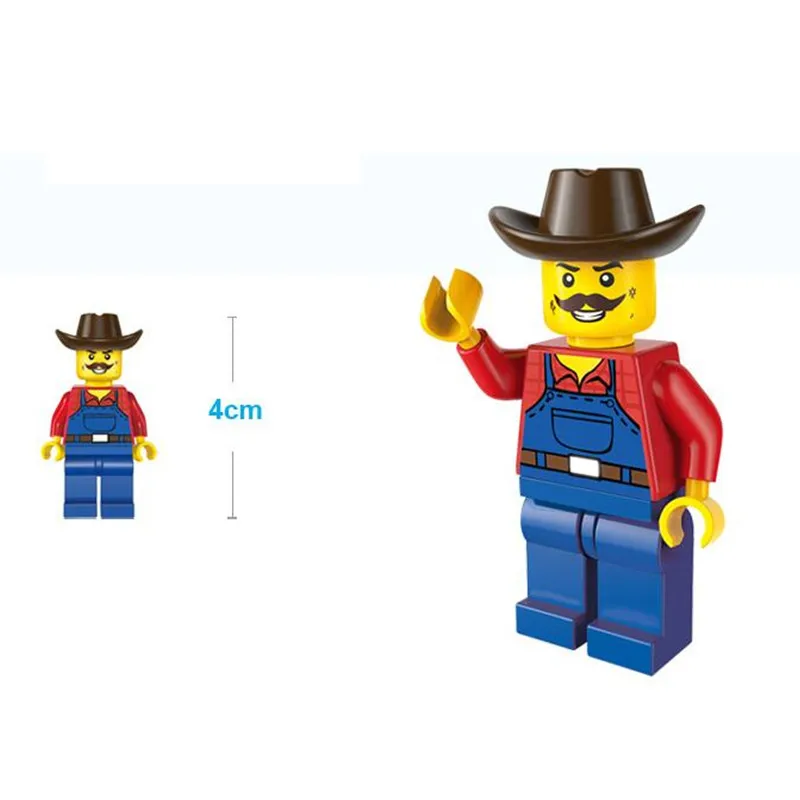 Классные! Трактор DIY строительные блоки Набор игрушек грузовик Строительные