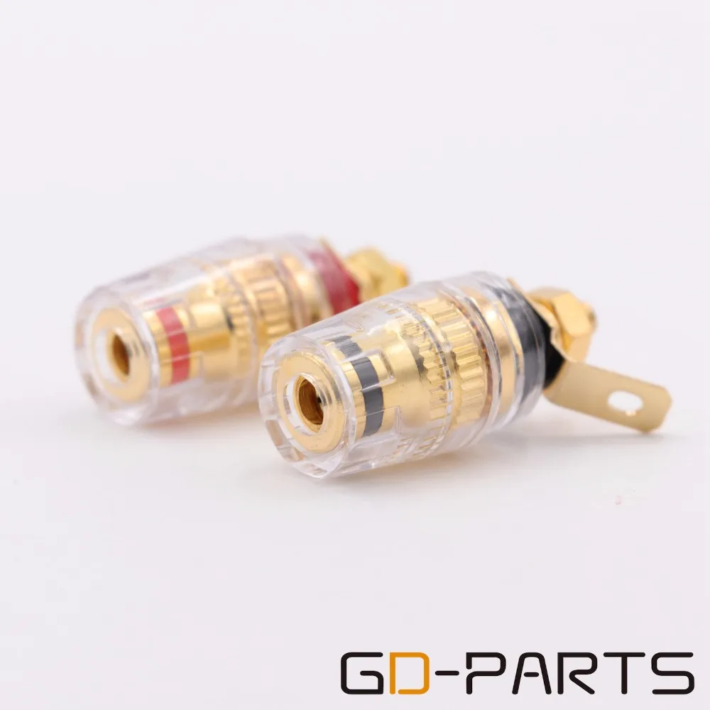 10 шт. Мини позолоченный латунный усилитель переплетная клемма динамика разъем