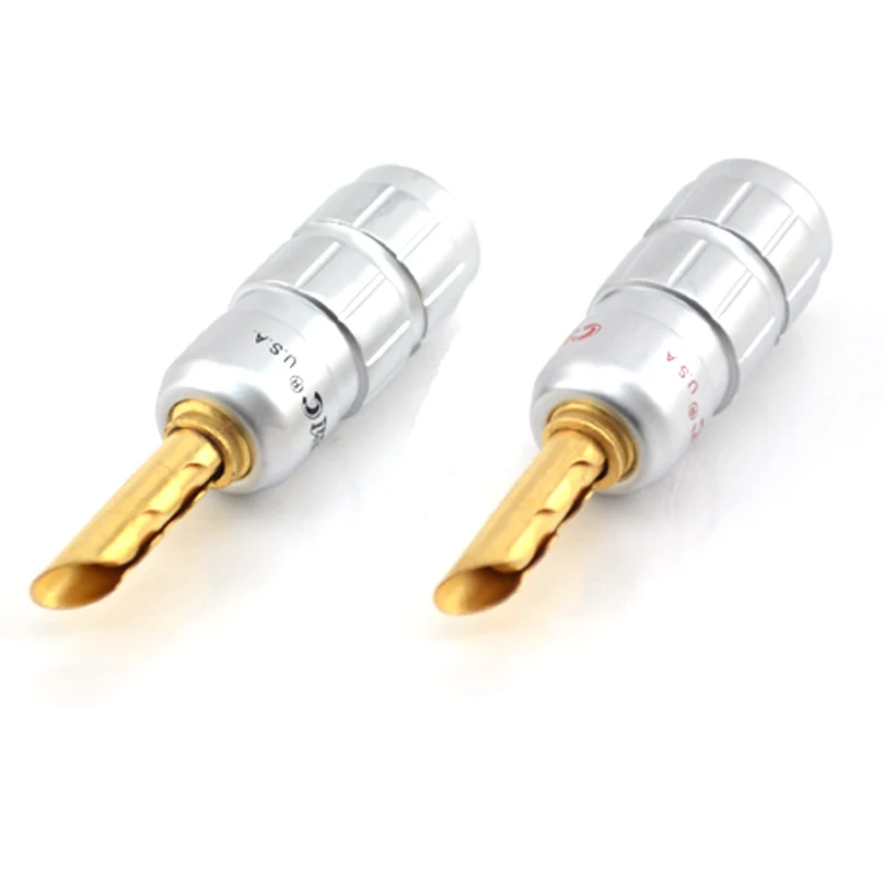 CMC Чистый медный кабель динамика банановые Вилки Аудио ранг разъем|audio grade|speaker cable