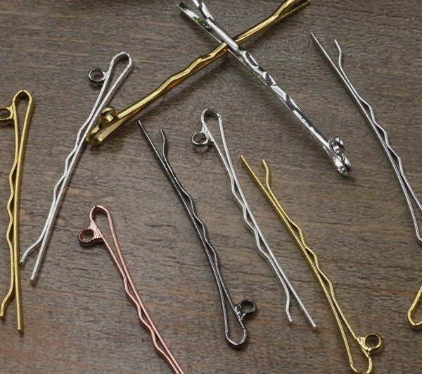 Alloy with Antique Bronze/Gold/Silver/Black Colors Barrettes Hair Bobby Pin ZAKKA Vintage Simple Hairpin clips | Украшения и